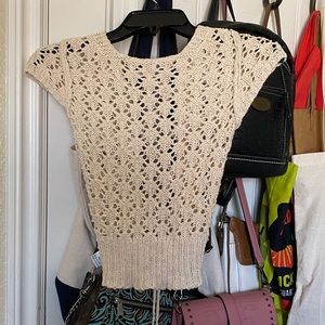 Knit see thru top !